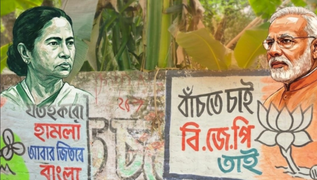 পশ্চিমবঙ্গে ১৬৭ আসনে এগিয়ে বিজেপি, তৃণমূল কংগ্রেস ৮২